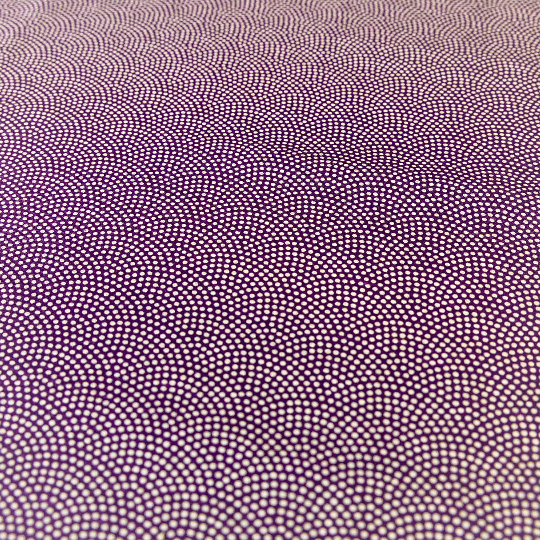 Furoshiki double face Asanoha Nami (violet et vert, 50 cm)