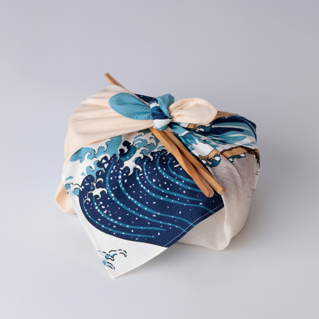 Furoshiki Sumidagawa-Kanagawa Namiura (48 cm)