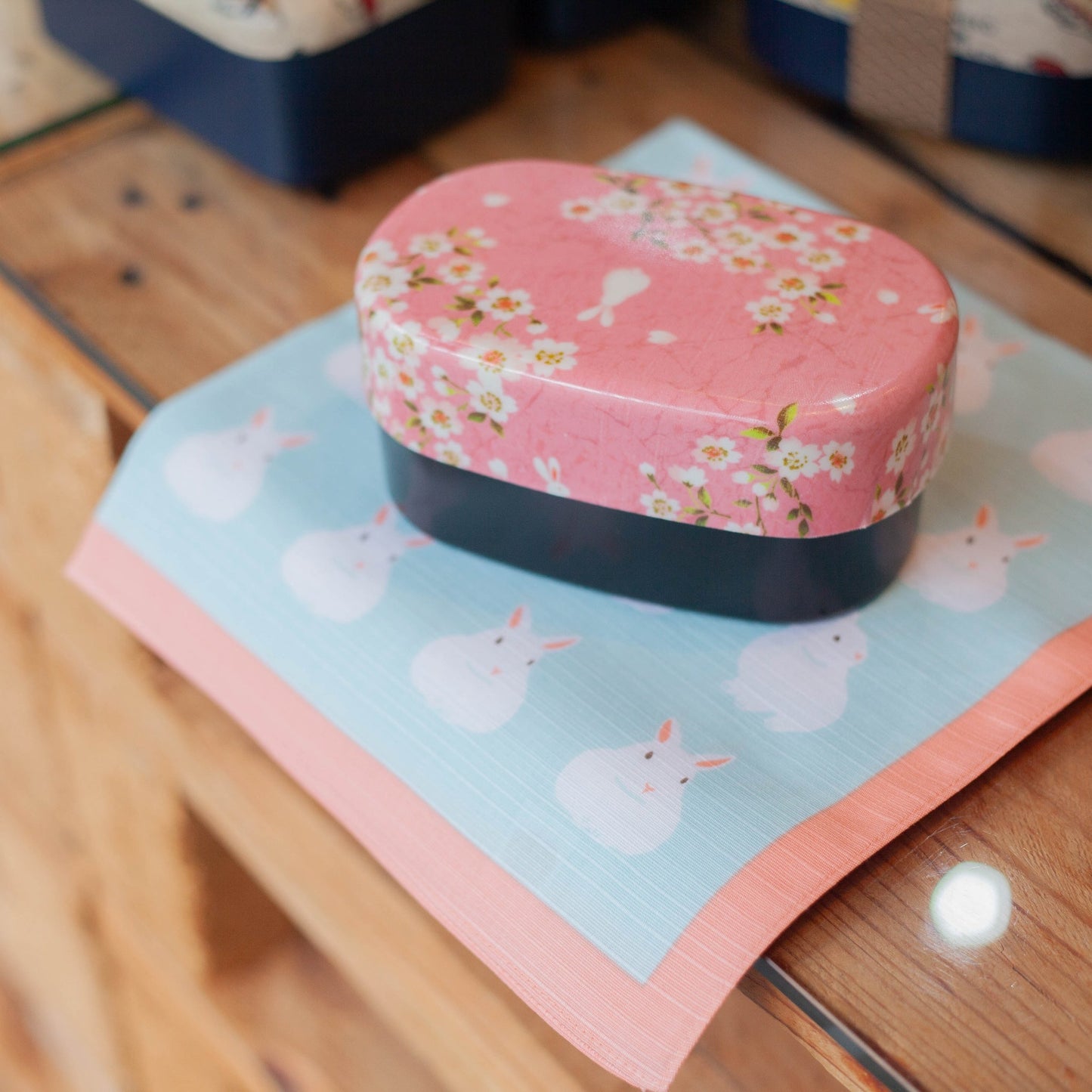 Furoshiki Fuwa Fuwa Usagi (blu, 50 cm)