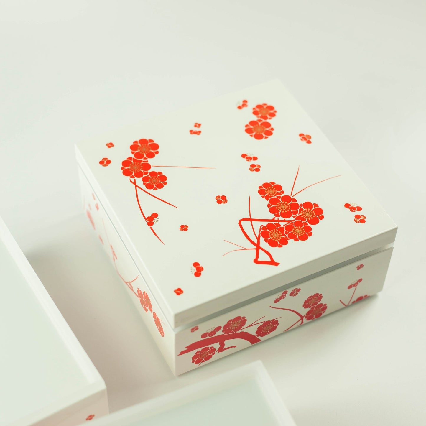 Bento pique-nique Ume (3 étages, blanc, 15 cm)