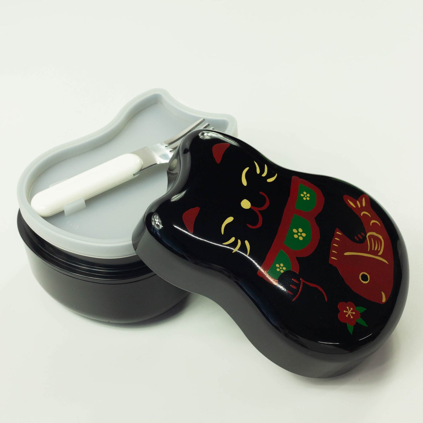 Bento Maruko Neko (nero, 2 strati, 520 ml)