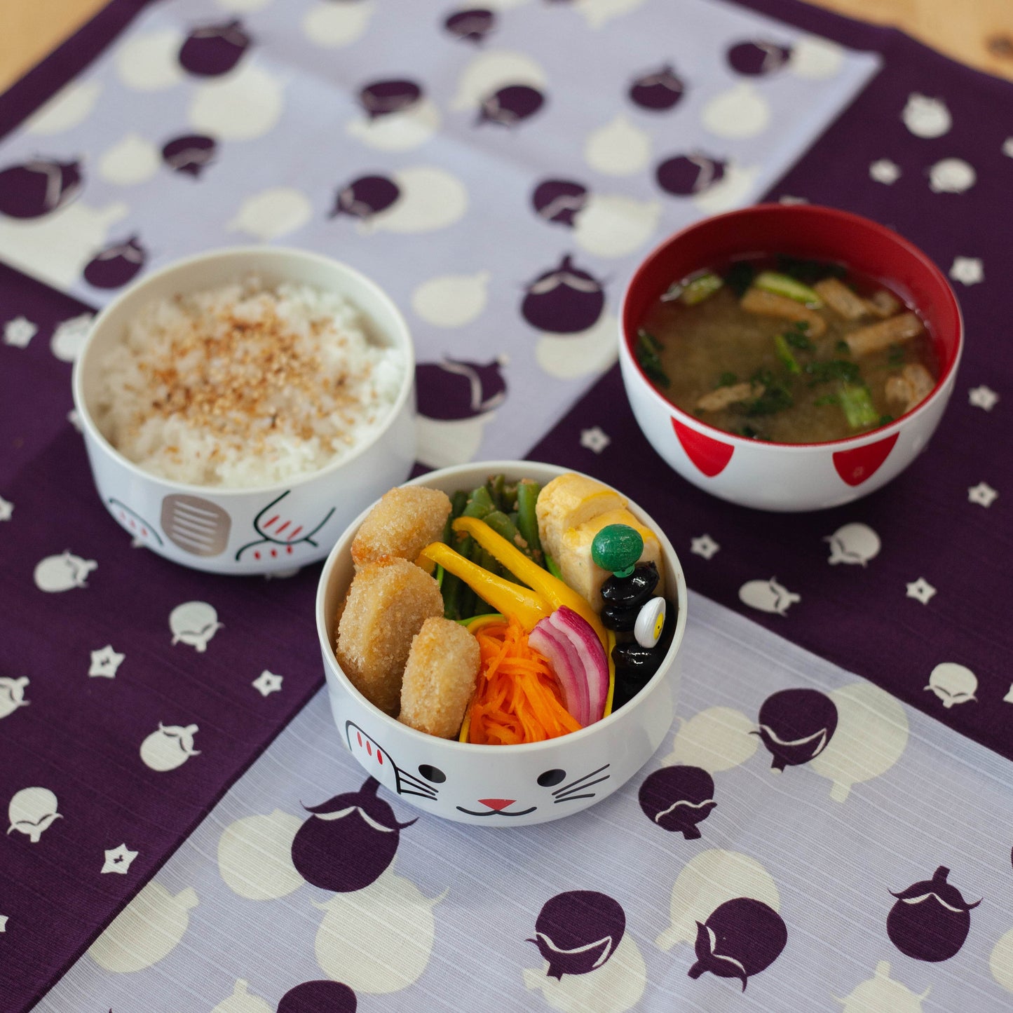 Bento Kokeshi - Maneki Neko bianco