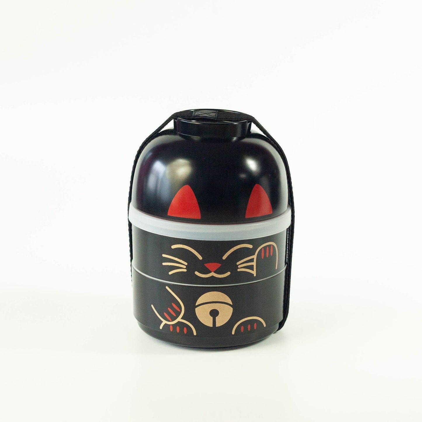 Bento Kokeshi - Maneki Neko zwart