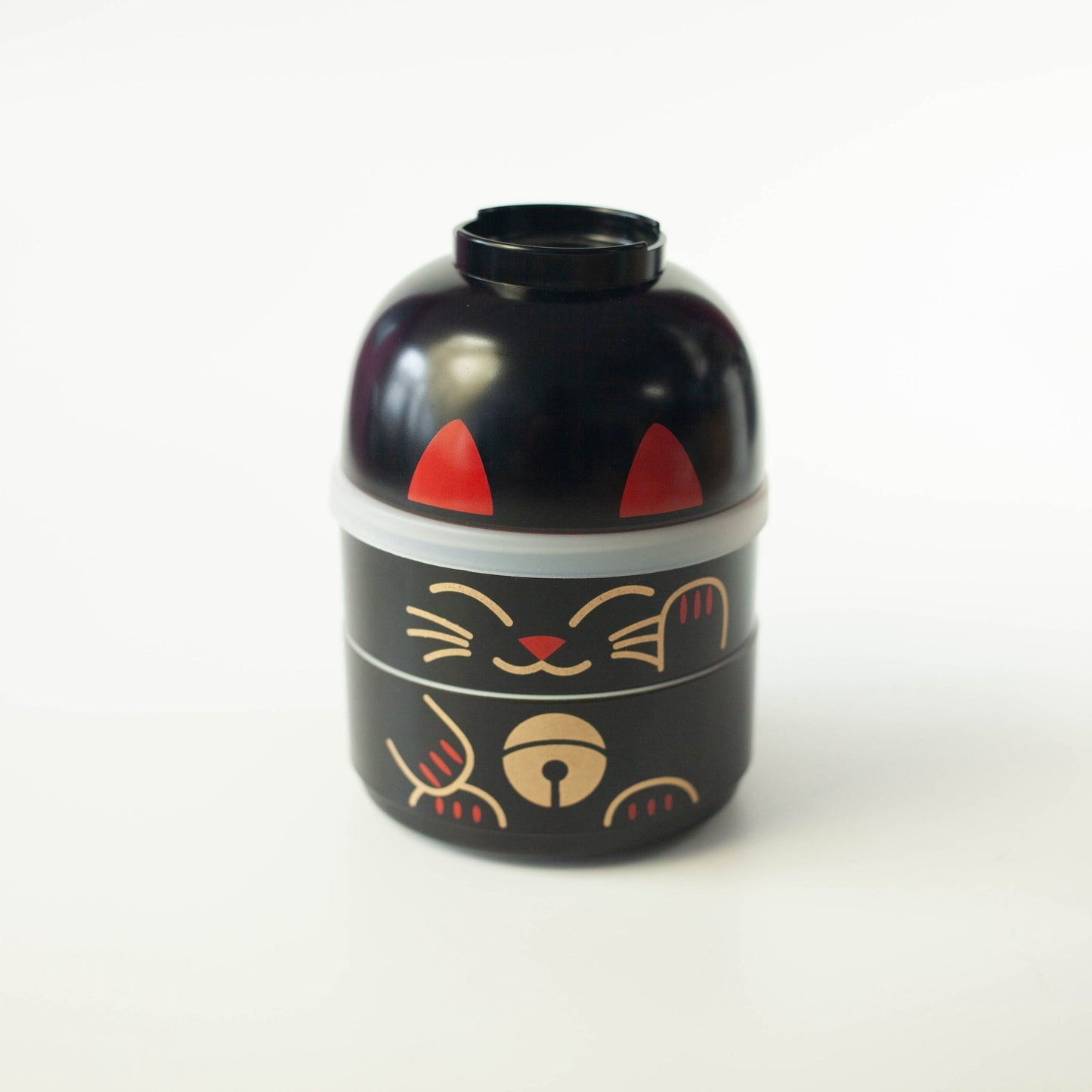 Bento Kokeshi - Maneki Neko zwart