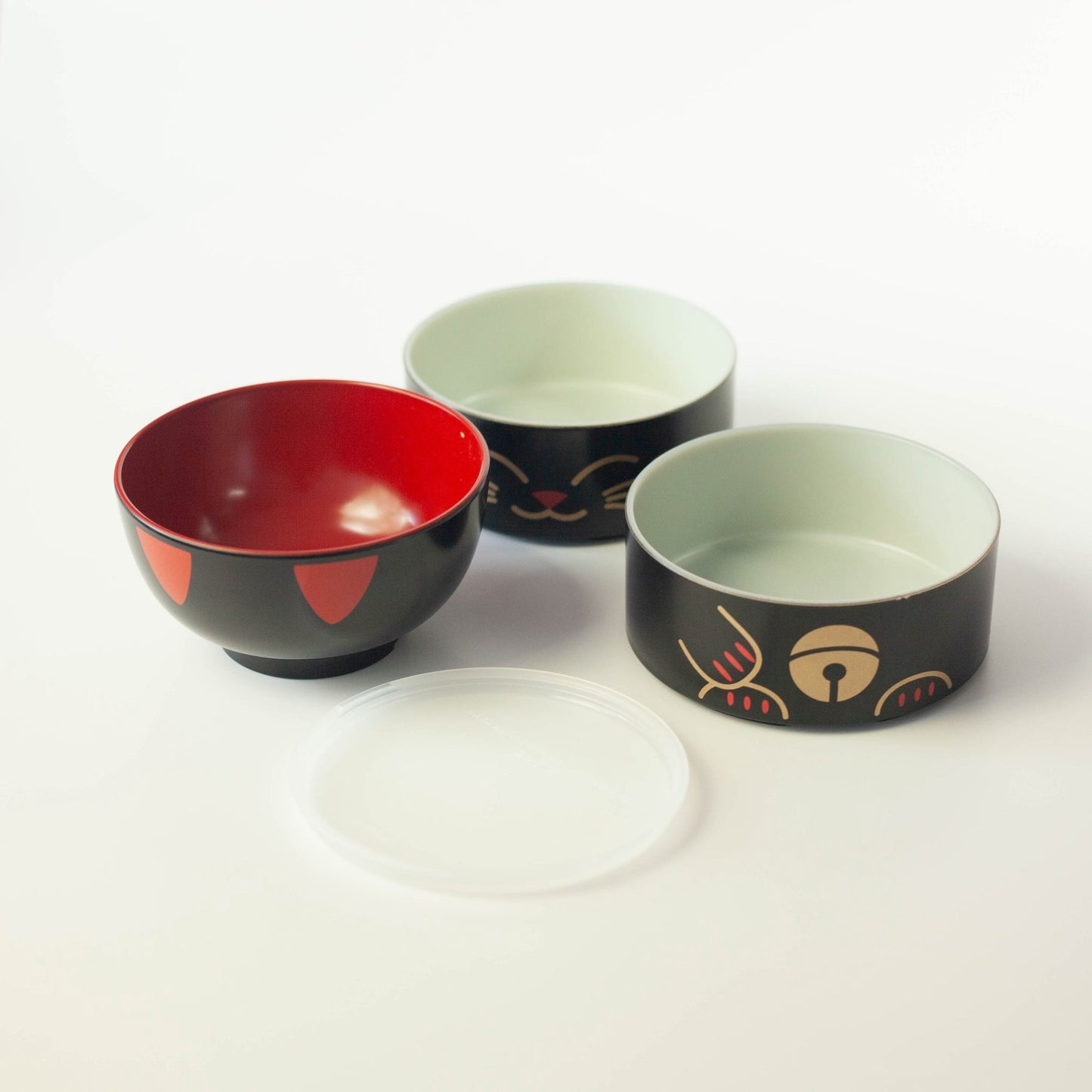 Bento Kokeshi - Maneki Neko (noir, 1200 ml)
