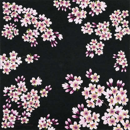 Furoshiki Yozakura (noir et rose, 50 cm)