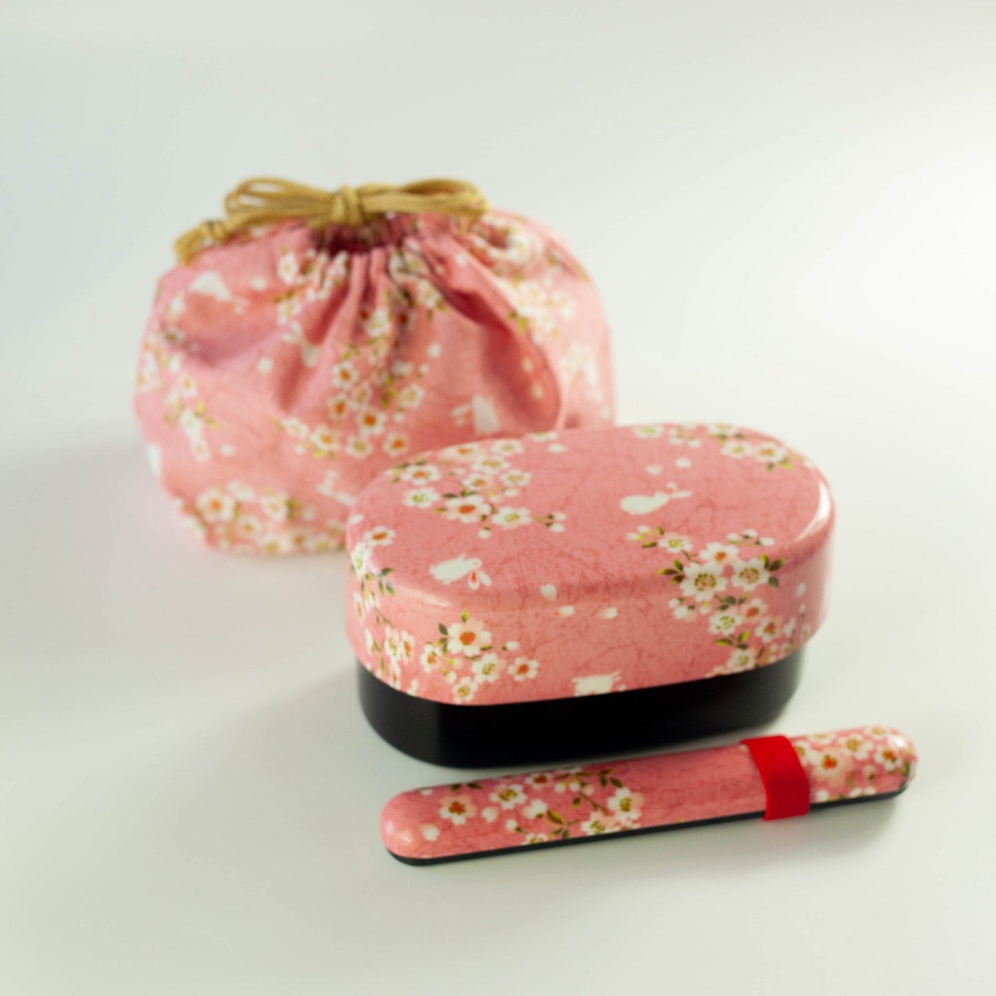 Bento Sakura Usagi (roze, 830 ml)