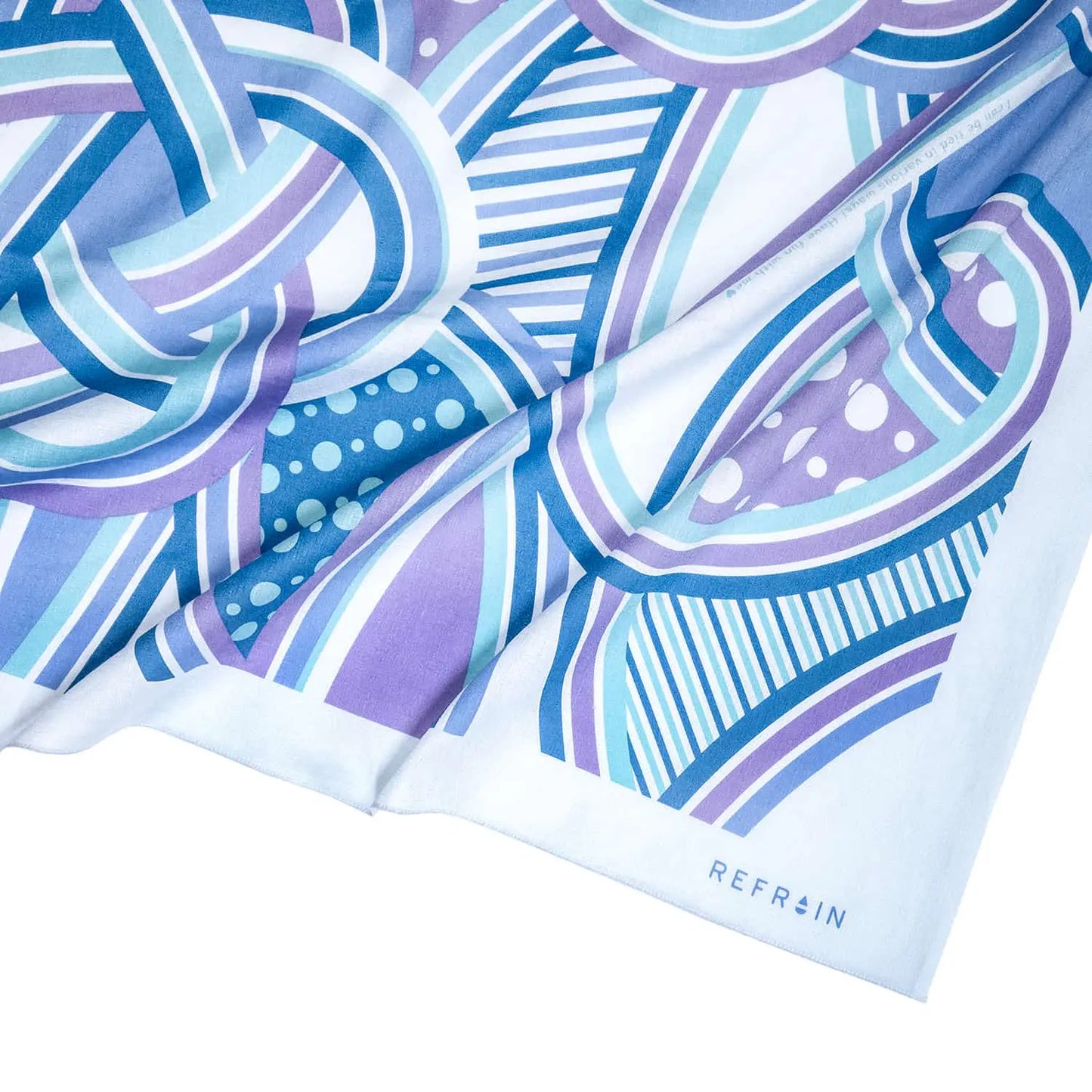 Furoshiki idrorepellente - Refrain Yuika (110 cm, blu)