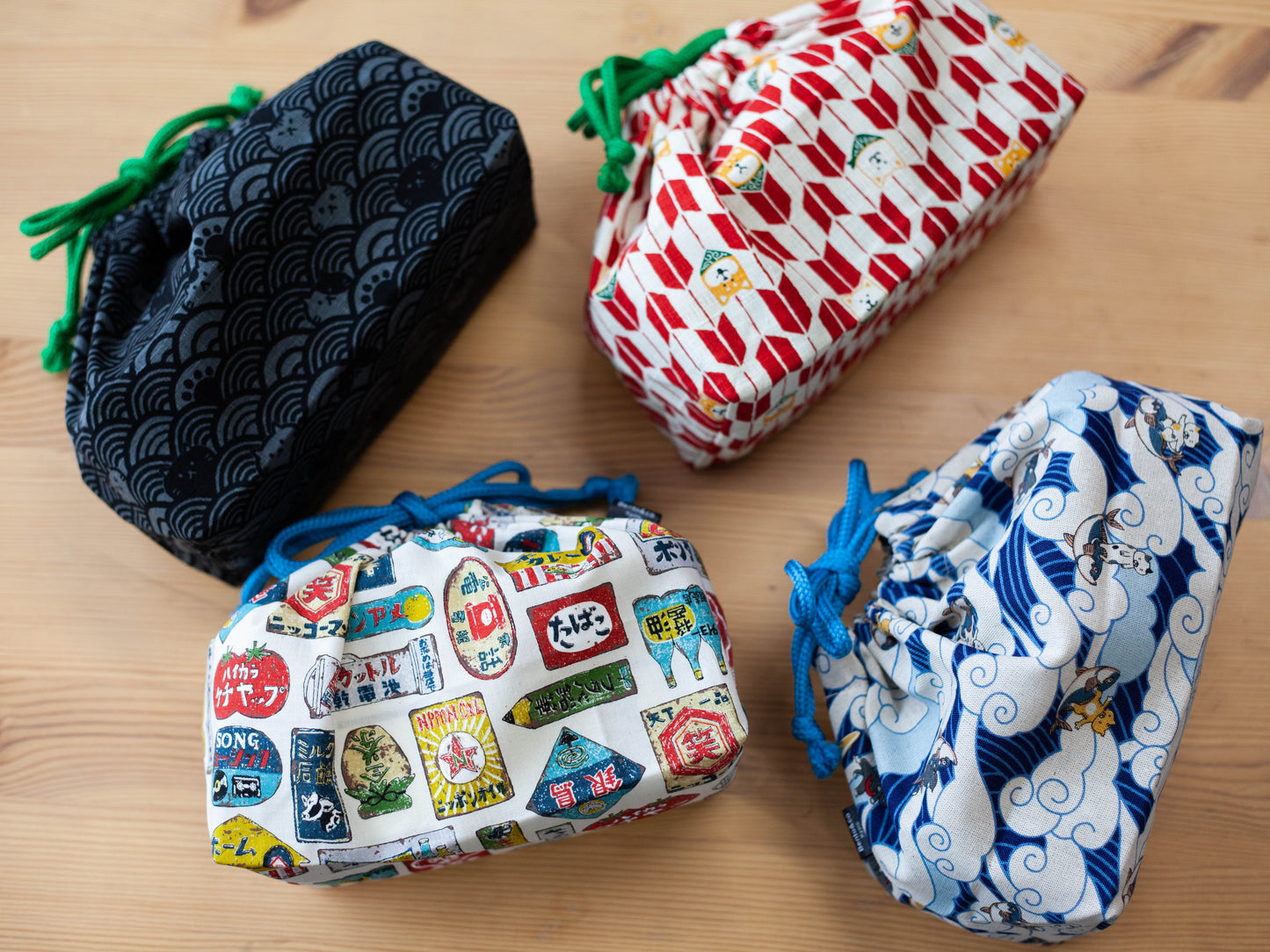 Original Bento&co Bolsa Bento Neko surfers