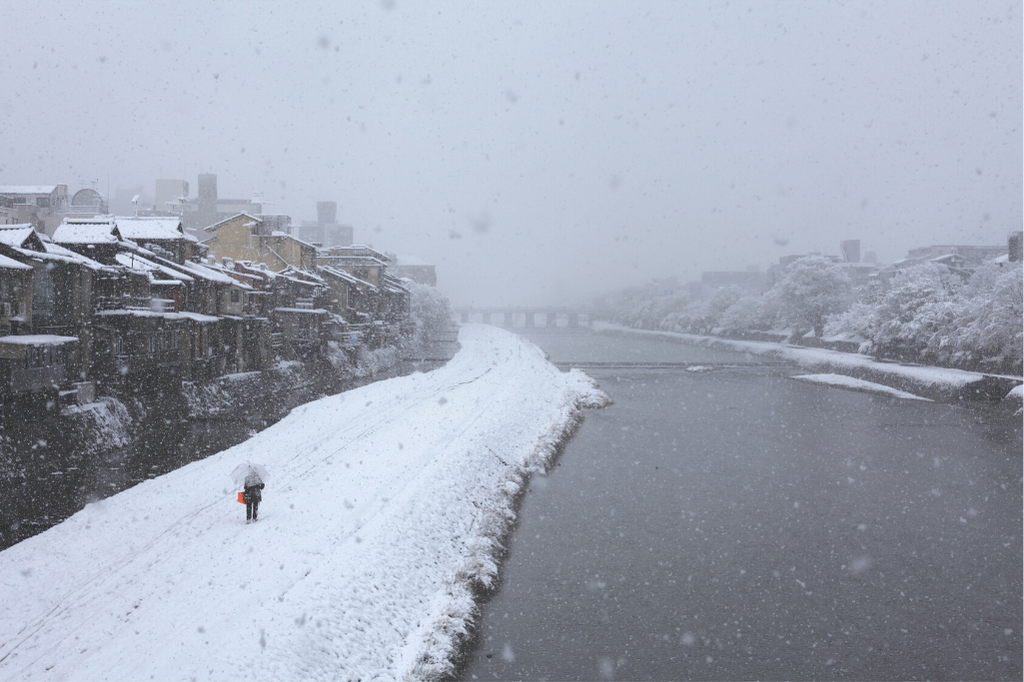 Kyoto sous la neige