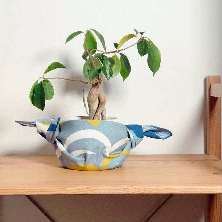 Furoshiki Kamogawa (bleu, 50 cm)