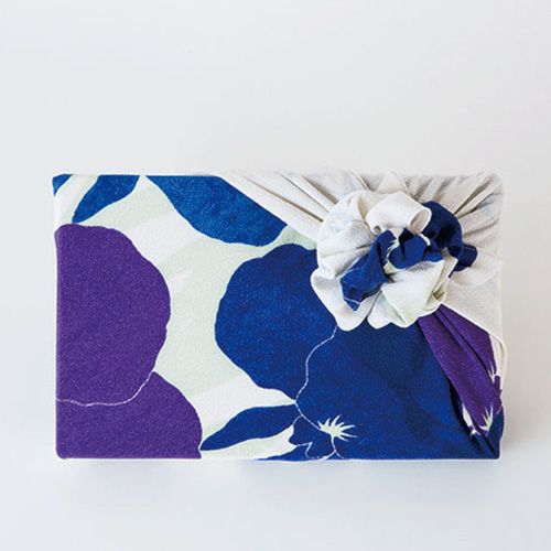 Furoshiki Koetsu Chirimen - Kaki Tsubata (crème, 70 cm)