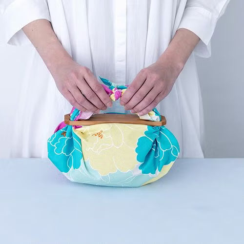 Furoshiki Hime Musubi - Botan (50 cm, rosa)