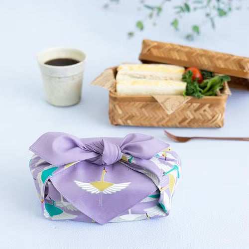 Furoshiki Hime Musubi - Tsuru (50 cm, mauve)