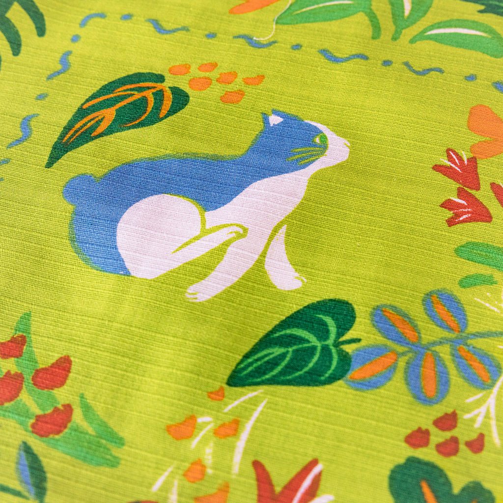 Furoshiki Neko no Niwa (vert, 50 cm)