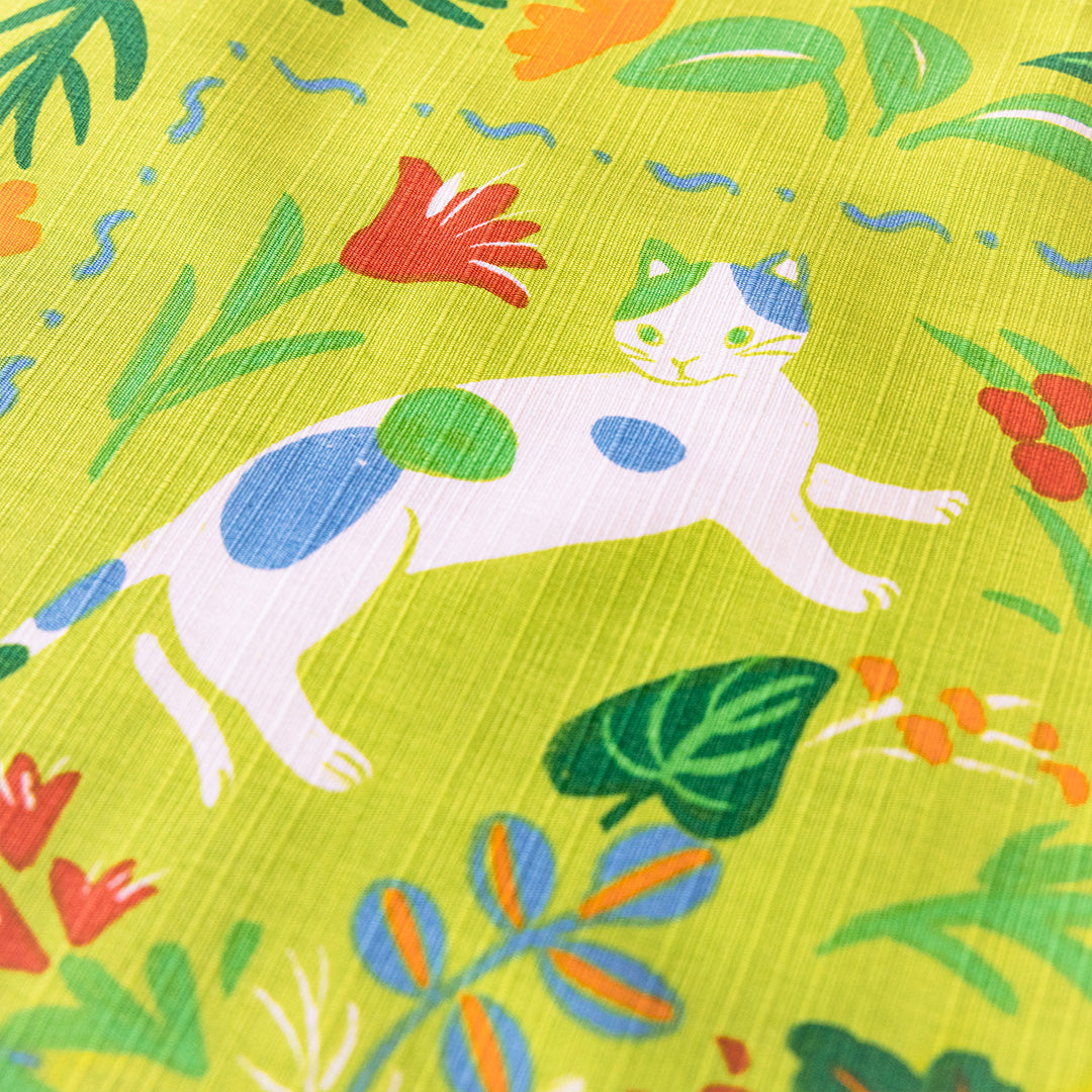 Furoshiki Neko no Niwa (vert, 50 cm)