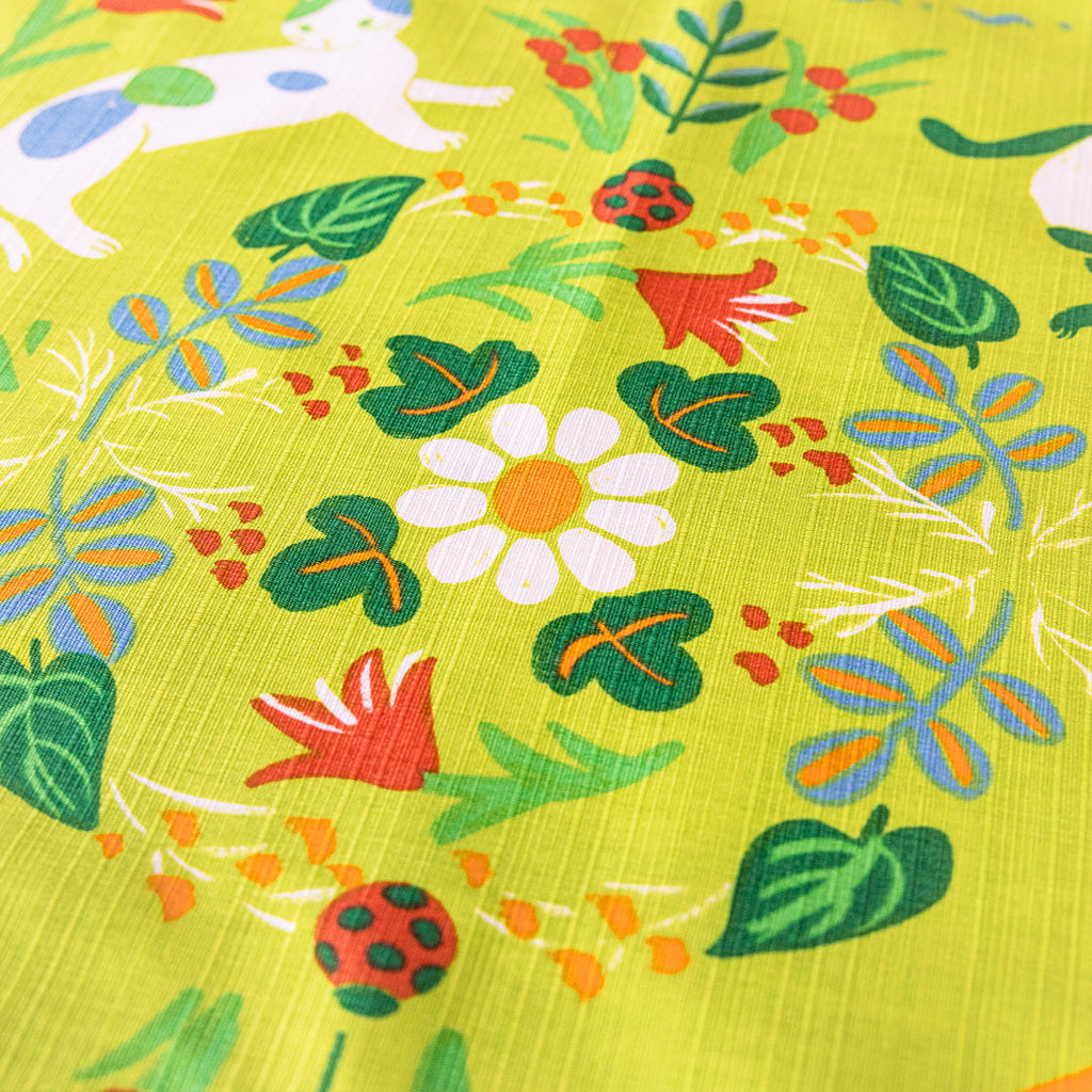 Furoshiki Neko no Niwa (vert, 50 cm)