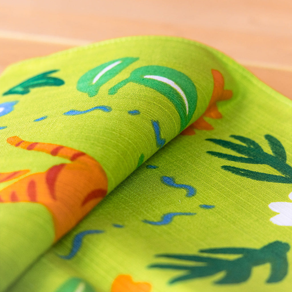 Furoshiki Neko no Niwa (vert, 50 cm)