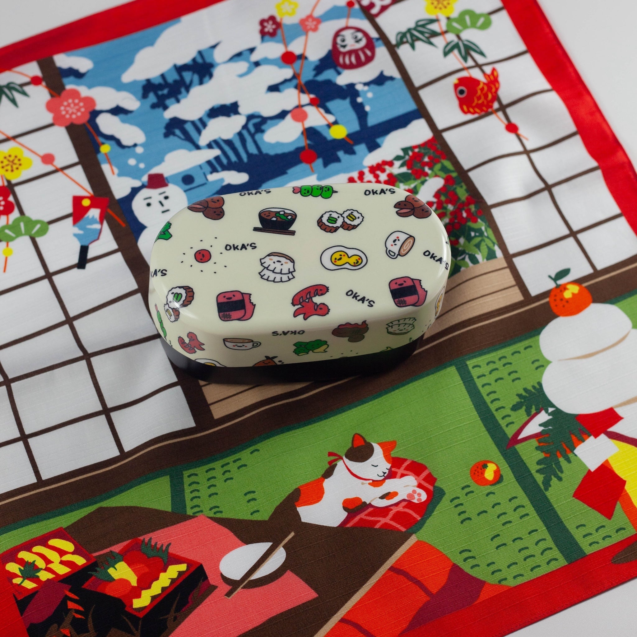 Furoshiki Mikeneko (50 cm)