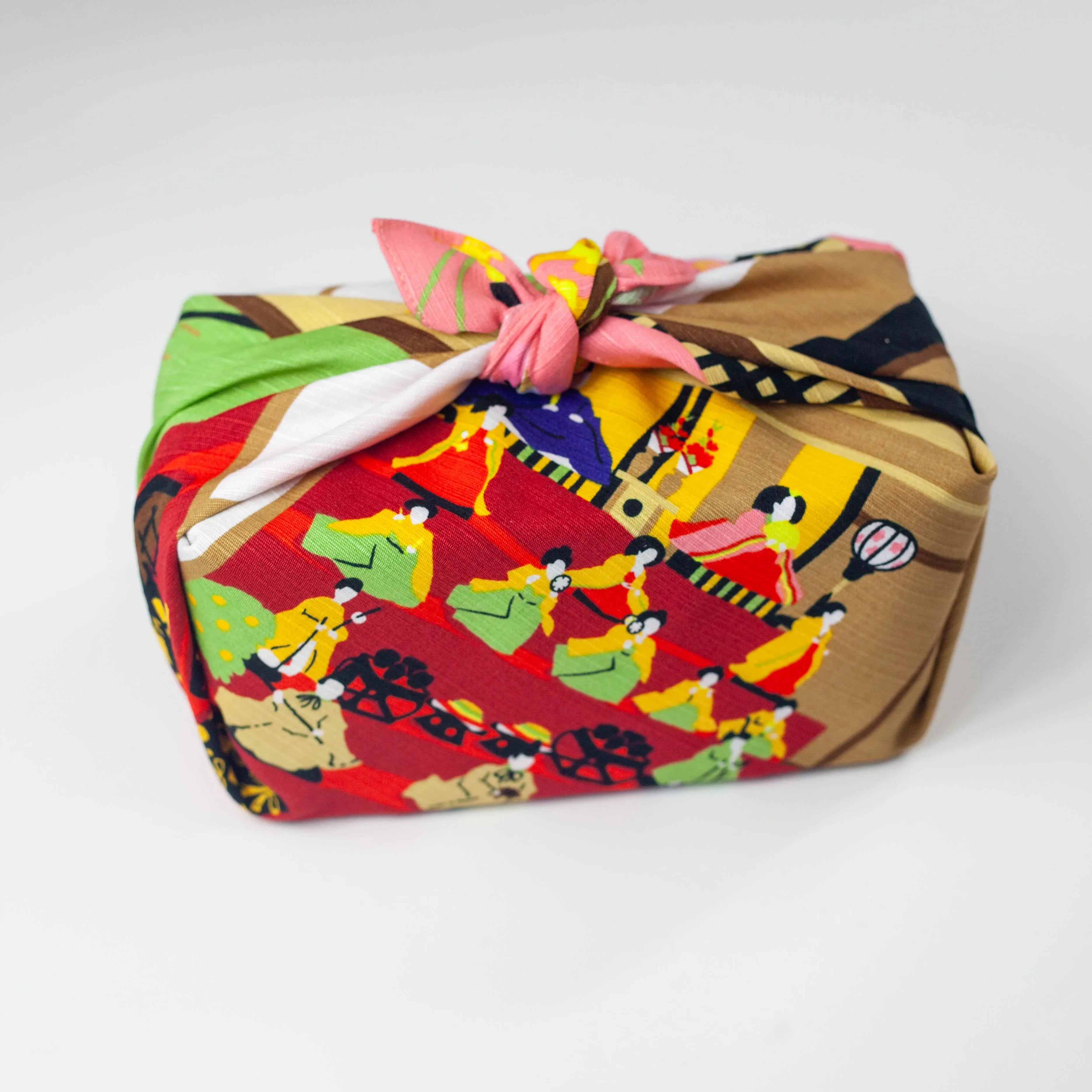 Furoshiki Mikeneko Hinamatsuri (50 cm)