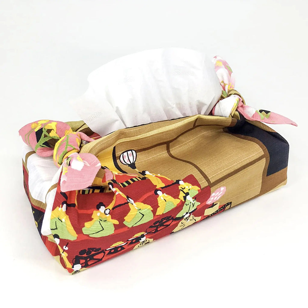 Furoshiki Mikeneko Hinamatsuri (50 cm)