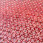 Asanoha Sakura dubbelzijdig furoshiki (marineblauw en rood, 50 cm)