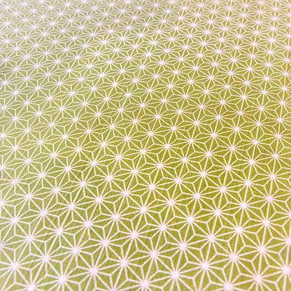 Furoshiki double face Asanoha Nami (violet et vert, 50 cm)