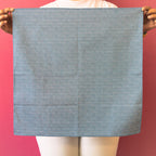 Dubbelzijdig furoshiki Asanoha Nami (rood en blauw, 50 cm)