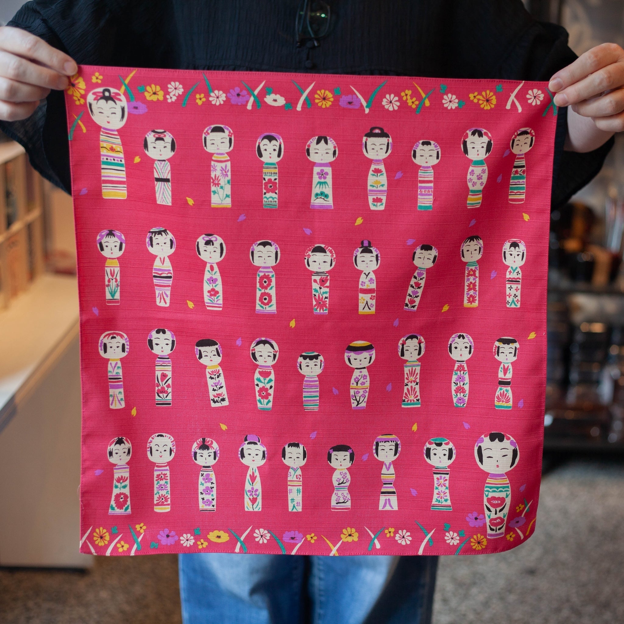 Kokeshi Furoshiki (50cm)