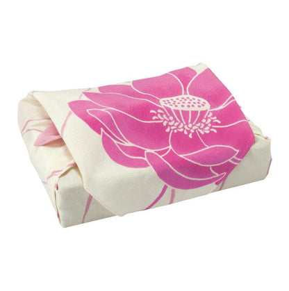 Furoshiki Koetsu Chirimen - Hasu (roze, 70 cm)
