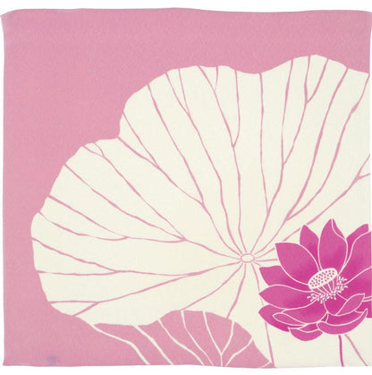 Furoshiki Koetsu Chirimen - Hasu (roze, 70 cm)
