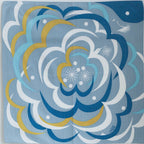 Furoshiki Kamogawa (blu, 50 cm)