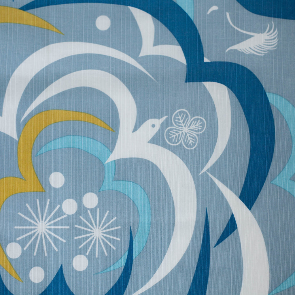 Furoshiki Kamogawa (bleu, 50 cm)