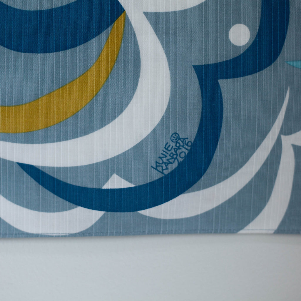 Furoshiki Kamogawa (bleu, 50 cm)