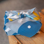 Furoshiki Kamogawa (blu, 50 cm)