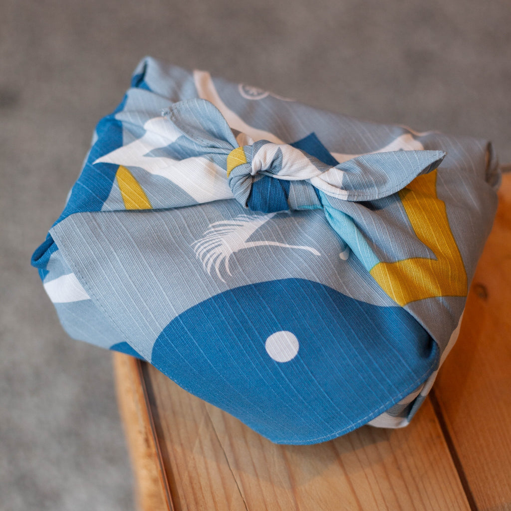 Furoshiki Kamogawa (bleu, 50 cm)