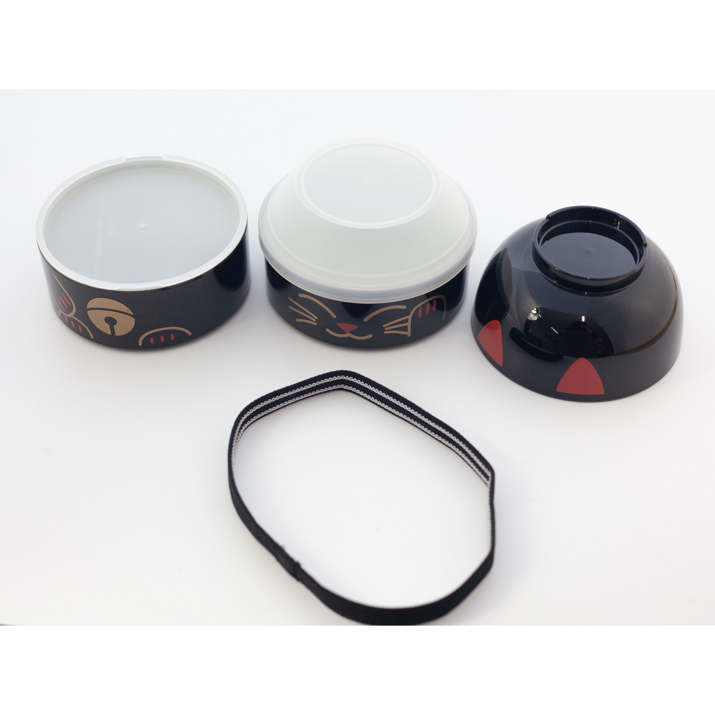 Bento Kokeshi - Maneki Neko (noir, 1200 ml)