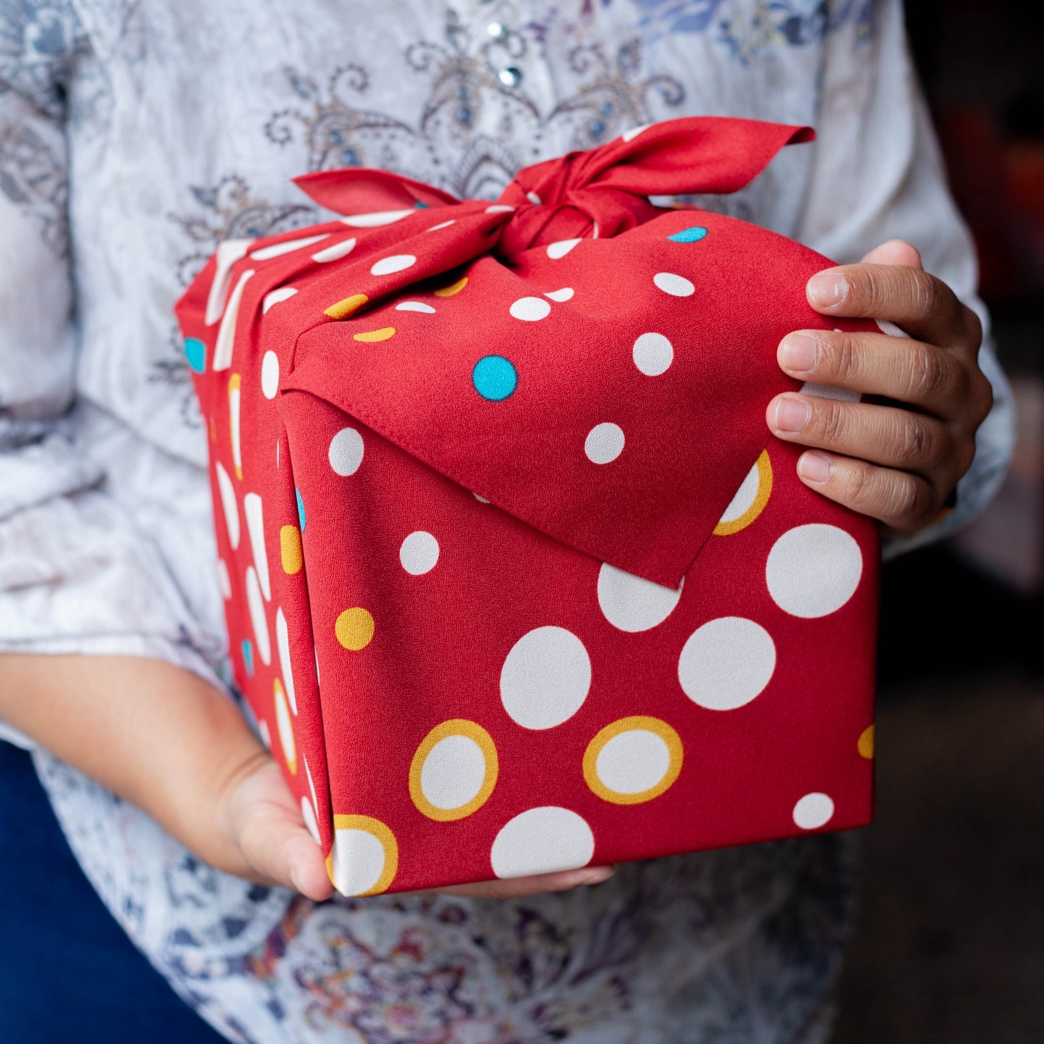 Furoshiki Mizutamashima (rouge, 68 cm)
