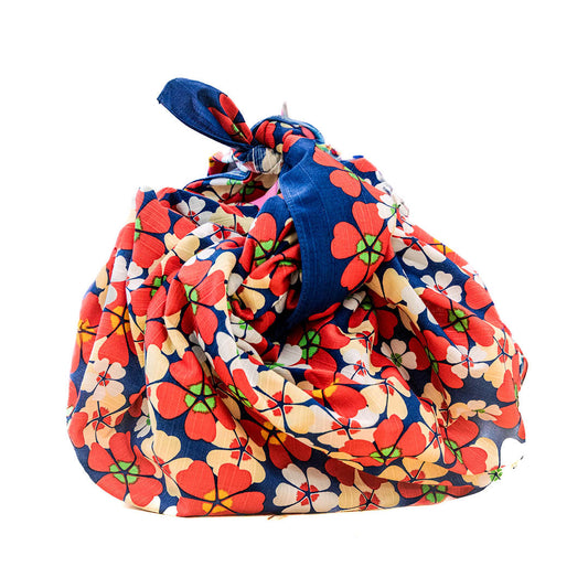 Furoshiki Isetatsu - Hana (90 cm, marine)