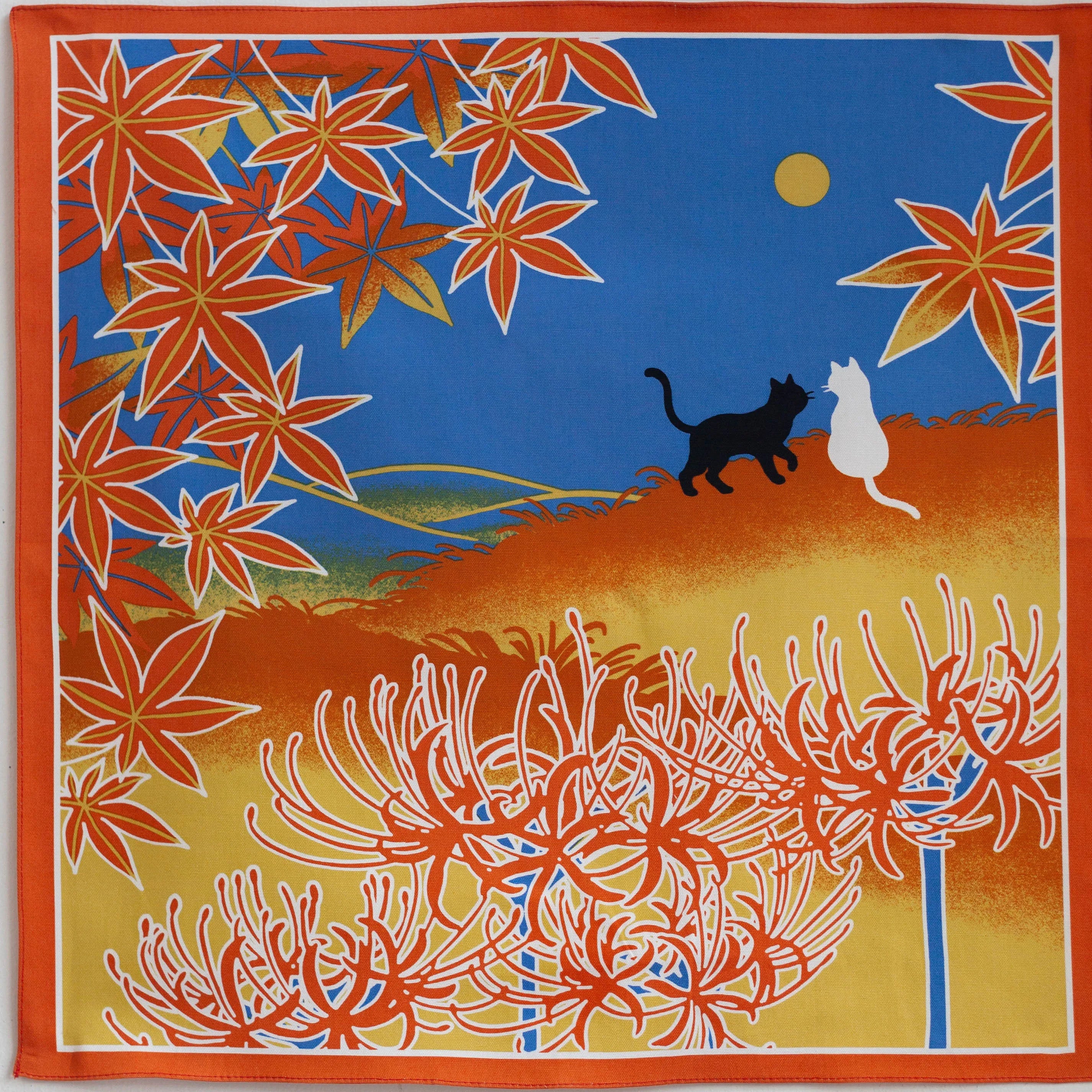 Furoshiki Shiki Neko - Automne (50 cm)