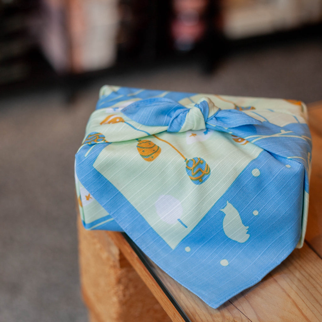 Furoshiki Ennichi (bleu, 50 cm)