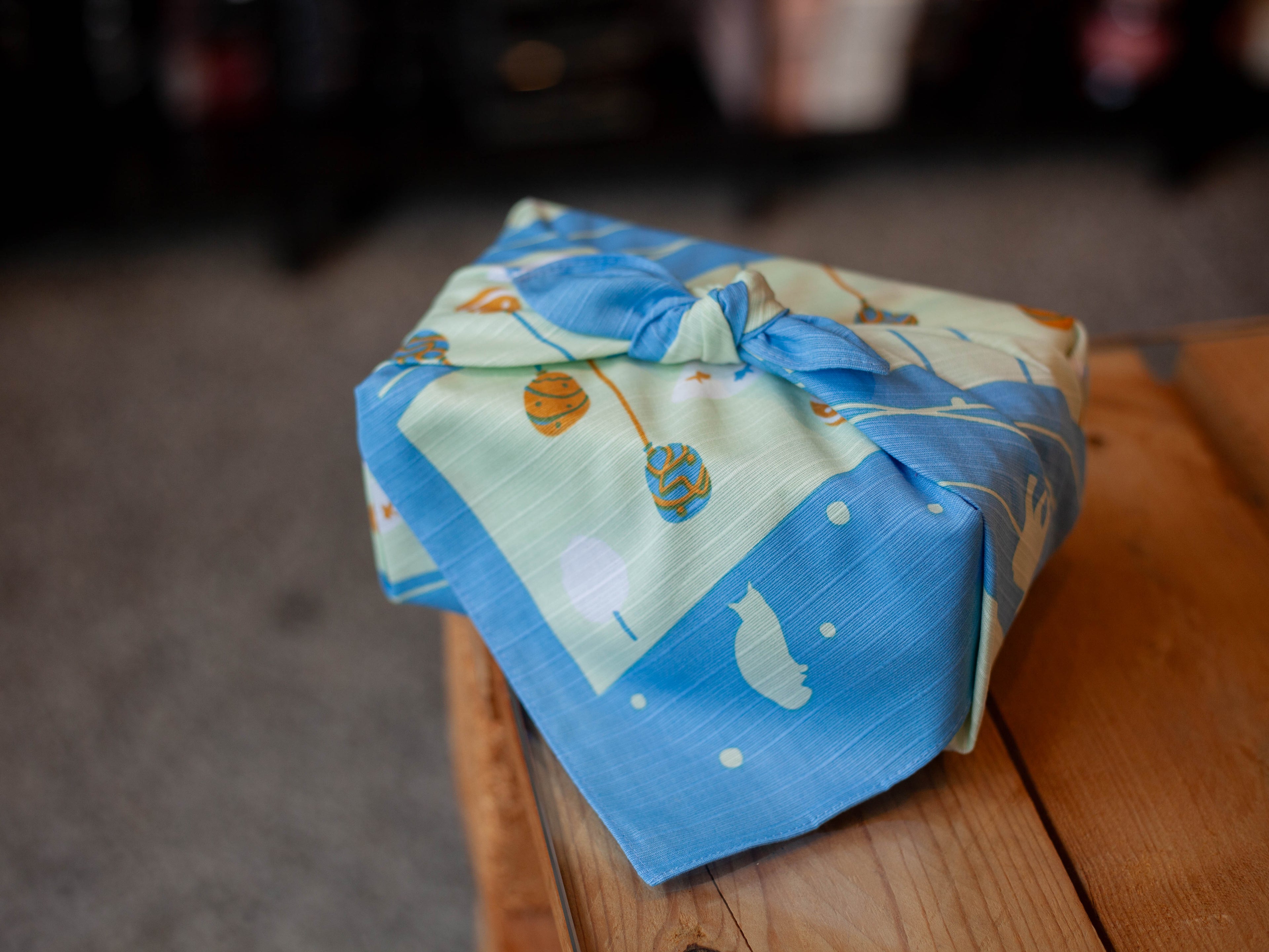 Furoshiki Ennichi (bleu, 50 cm)