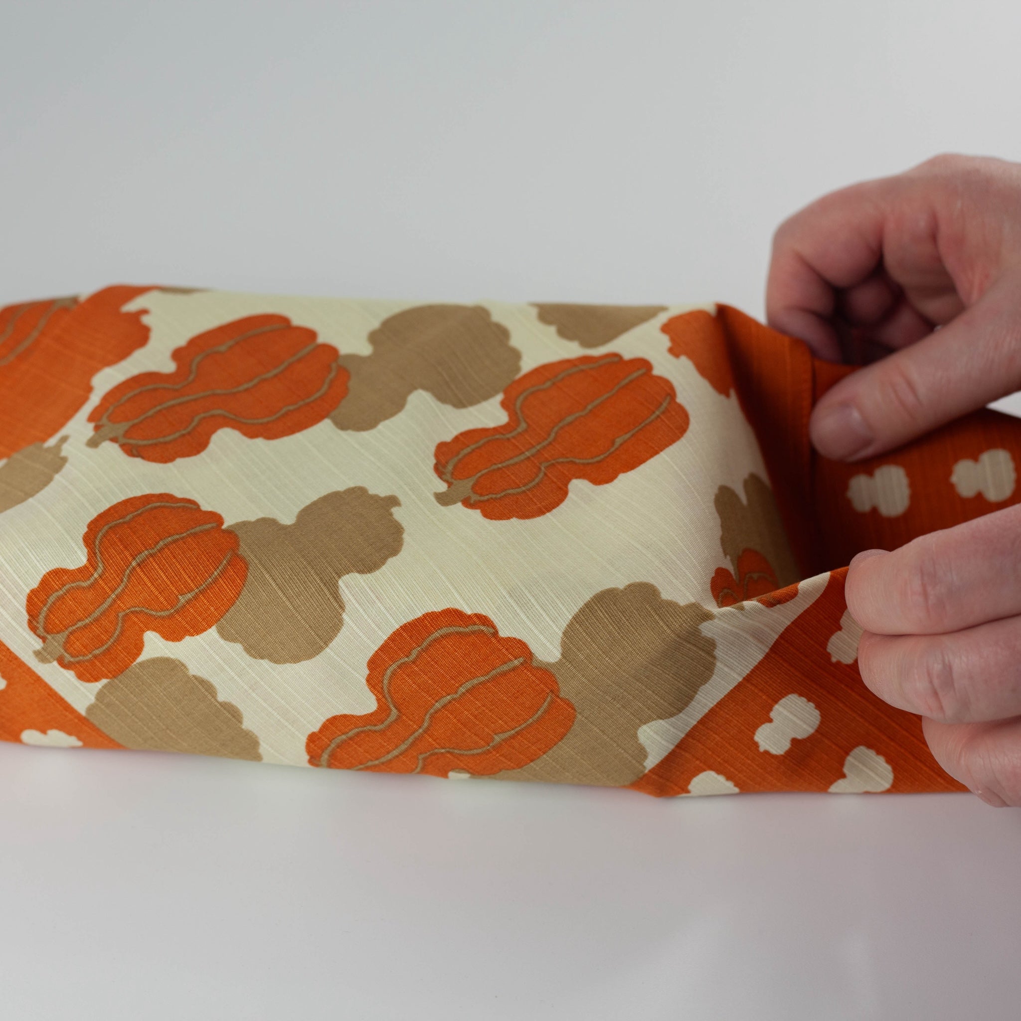 Furoshiki Shishigatani Nankin (orange, 50 cm)