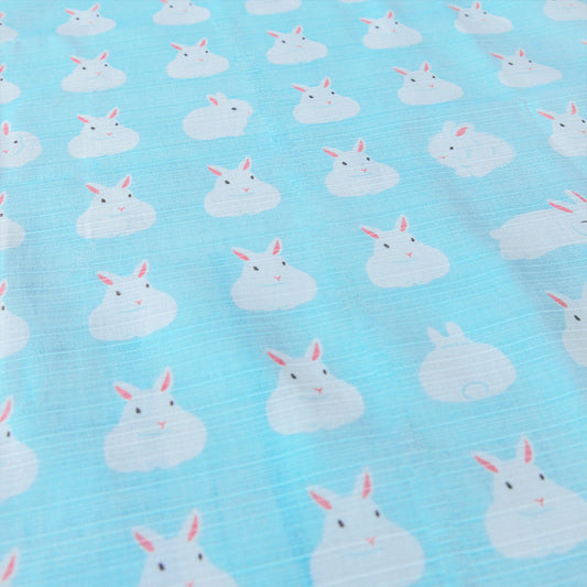 Furoshiki Fuwa Fuwa Usagi (blu, 50 cm)