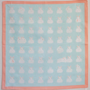 Furoshiki Fuwa Fuwa Usagi (blu, 50 cm)