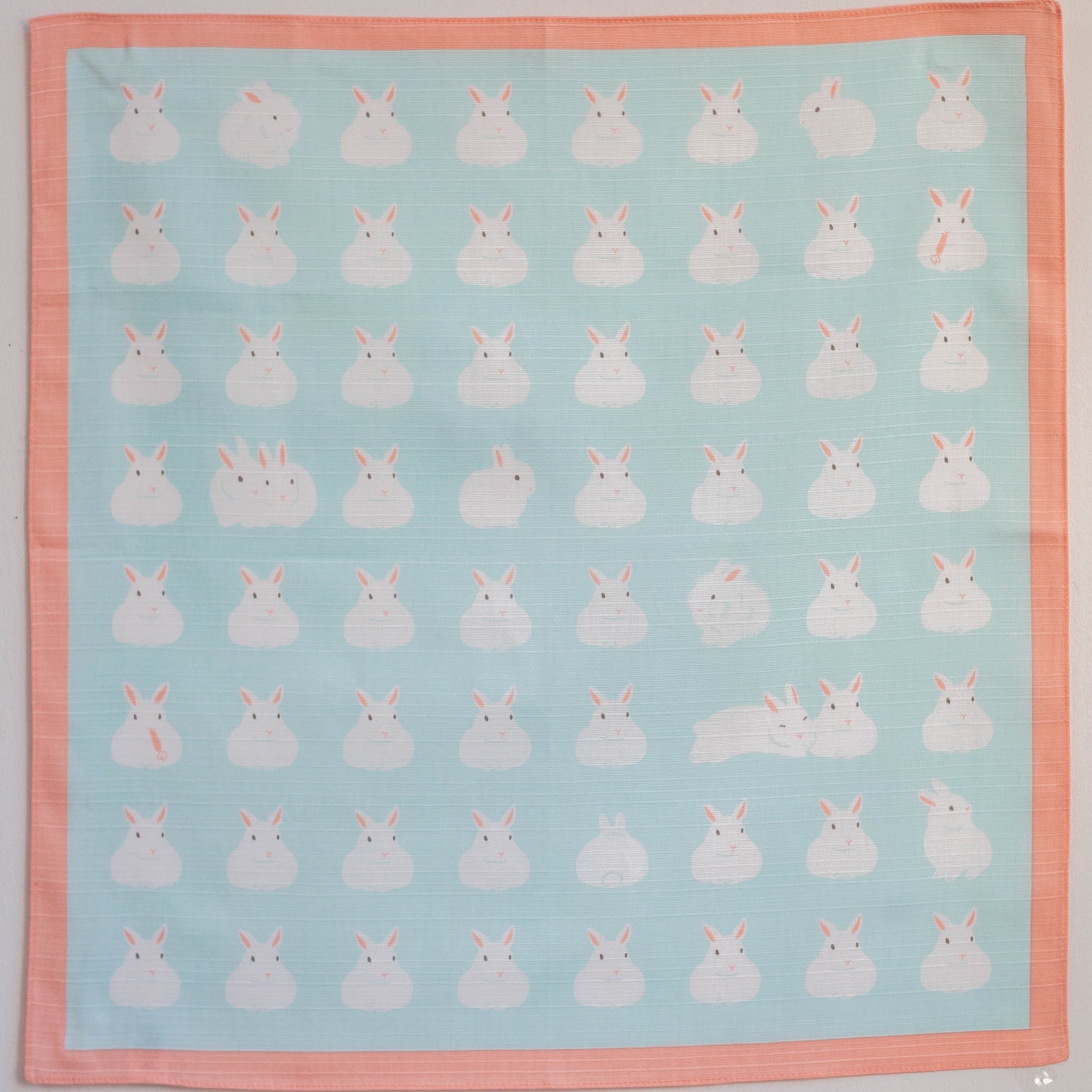 Furoshiki Fuwa Fuwa Usagi (bleu, 50 cm)