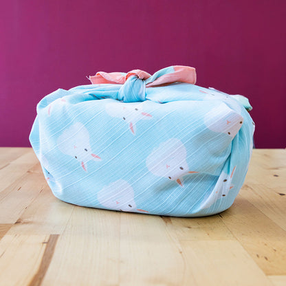 Furoshiki Fuwa Fuwa Usagi (bleu, 50 cm)