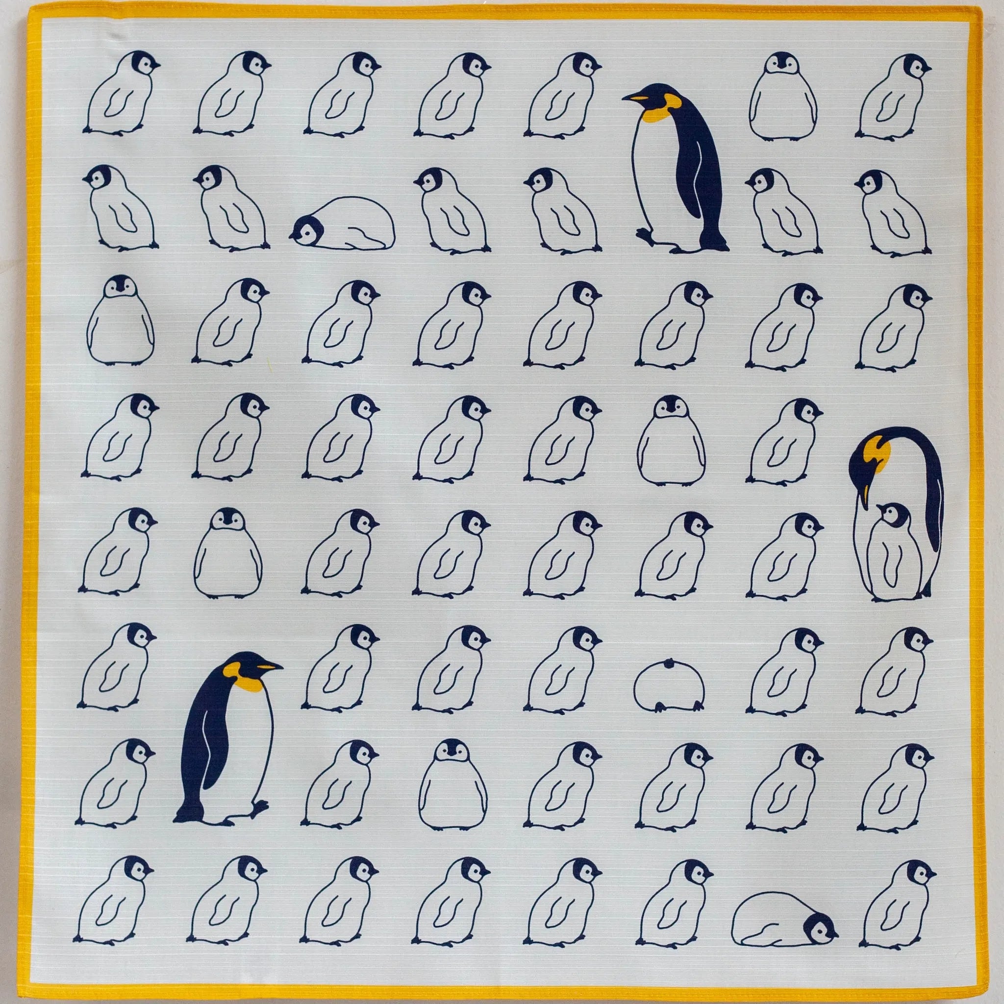 Furoshiki Pingouins (50 cm)