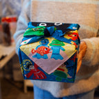 Furoshiki Musubi Cochae - Mukashi Banashi Umi (blauw, 70 cm)