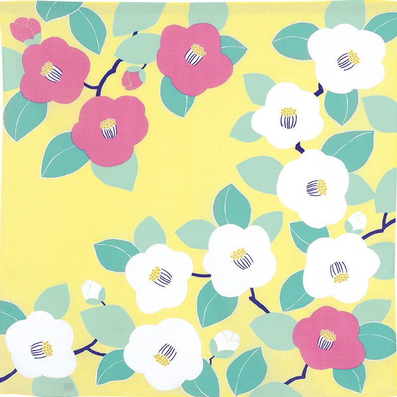 Furoshiki Hime Musubi - Tsubaki (jaune, 70cm)